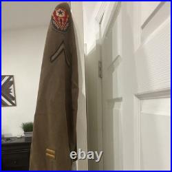 WW II Original US Army Uniform Dress Jacket with Service Ribbons & Patches