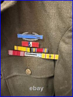 WW II US Army 40th Infantry Div. 108th Reg Dress Jacket 36L W Side Cap World War WW II US Army 40th Infantry Div. 108th Reg Dress Jacket 36L W Side Cap World War