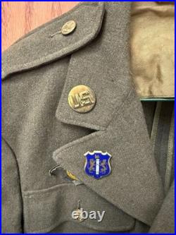 WW II US Army 40th Infantry Div. 108th Reg Dress Jacket 36L W Side Cap World War WW II US Army 40th Infantry Div. 108th Reg Dress Jacket 36L W Side Cap World War