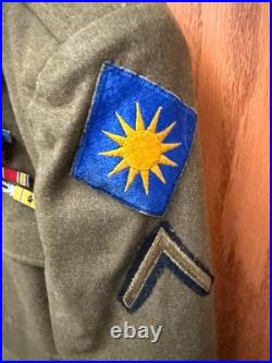 WW II US Army 40th Infantry Div. 108th Reg Dress Jacket 36L W Side Cap World War WW II US Army 40th Infantry Div. 108th Reg Dress Jacket 36L W Side Cap World War