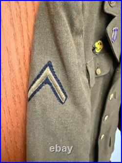 WW II US Army 40th Infantry Div. 108th Reg Dress Jacket 36L W Side Cap World War
