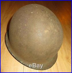 WW II US Army Combat Helmet With Liner Original