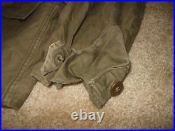 WW II US Army M1943 M43 COMBAT FIELD JACKET SIZE 34R VERY NICE