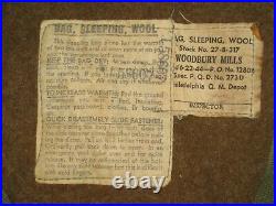 WW ll 1944 US ARMY WOOL SLEEPING BAG 1945 COVER NICE