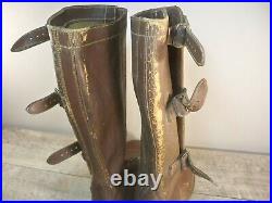 WW2 1940s USA Army Military International Calvary Riding Boots Original Size 7.5