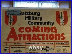 WW2 1946 US Occupation Germany US Army MOVIE Poster & soldiers Letter 37 X 24