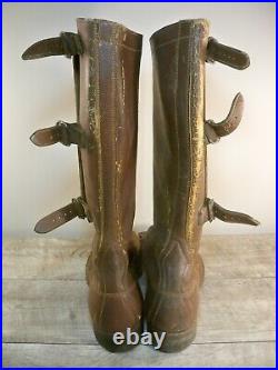 WW2 40s Army Military International Calvary Riding Boots Original Size 7.5 Men's