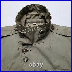 WW2 40s US Army M-43 Parka Jacket w Patches Sz 34L RARE