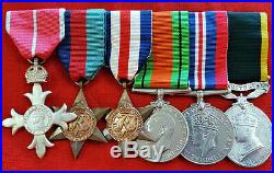 WW2 British Army MBE D-Day casualty evacuation medal group Captain Nial Molony