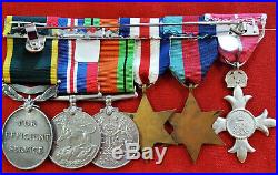 WW2 British Army MBE D-Day casualty evacuation medal group Captain Nial Molony