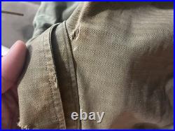 WW2 Era US Army HBT Shirt With Patches And Star Metal Buttons
