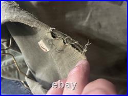 WW2 Era US Army HBT Shirt With Patches And Star Metal Buttons