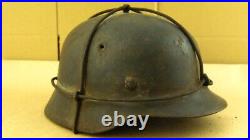 WW2 German Army Helmet. M40. Cross Wire Camo. Named. Q66. WithLiner. VTG