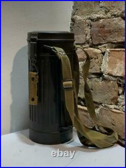 WW2 German Army M30 Gasmask & Canister WWII Original AUER Berlin GREY