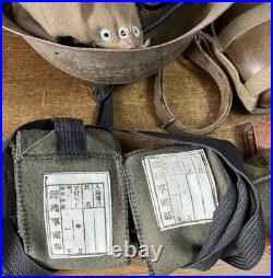 WW2 II Vintage Imperial Japanese Army Military Equipment Collection Helmet etc