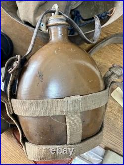 WW2 II Vintage Imperial Japanese Army Military Equipment Collection Helmet etc
