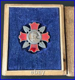 WW2 Imperial Japanese Army Wound Badge Sen-Sho Sensho Type A Medal with Box