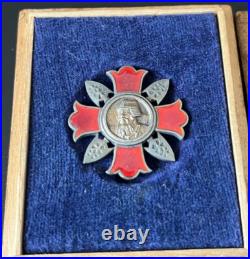 WW2 Imperial Japanese Army Wound Badge Sen-Sho Sensho Type A Medal with Box