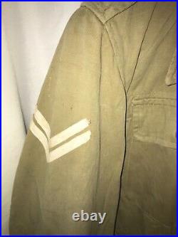 WW2 Indian Army Khaki Drill Jacket with Lance Corporal Stripes