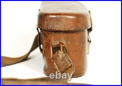 WW2 Japanese Army Combat Medic's Medical Bag Leather Pouch with Belt Red Cross