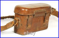 WW2 Japanese Army Combat Medic's Medical Bag Leather Pouch with Belt Red Cross