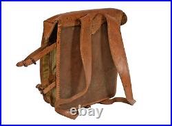 WW2 Japanese Army Officers Backpack Leather Bag Military Equipment