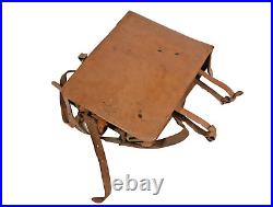 WW2 Japanese Army Officers Backpack Leather Bag Military Equipment