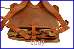 WW2 Japanese Army Officers Backpack Leather Bag Military Equipment