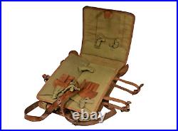 WW2 Japanese Army Officers Backpack Leather Bag Military Equipment