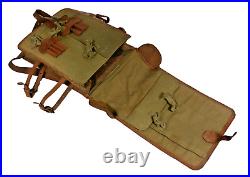 WW2 Japanese Army Officers Backpack Leather Bag Military Equipment