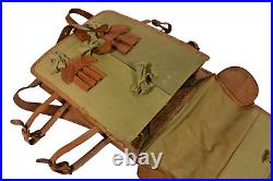 WW2 Japanese Army Officers Backpack Leather Bag Military Equipment