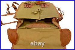 WW2 Japanese Army Officers Backpack Leather Bag Military Equipment