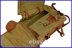 WW2 Japanese Army Officers Backpack Leather Bag Military Equipment