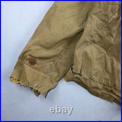 WW2 M41 Army Field Jacket Military 1940s WWII M-1941 Civilian Unlined Rips