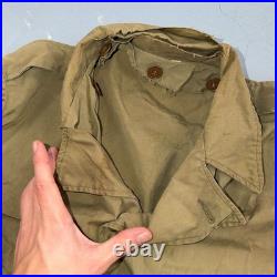 WW2 M41 Army Field Jacket Military 1940s WWII M-1941 Civilian Unlined Rips