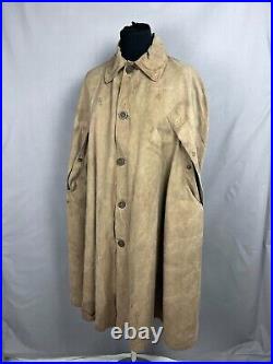 WW2 Monsoon Cape 1940s British Army Canvas Watchman Cape Original 1944 Dated