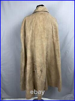 WW2 Monsoon Cape 1940s British Army Canvas Watchman Cape Original 1944 Dated