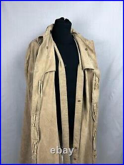 WW2 Monsoon Cape 1940s British Army Canvas Watchman Cape Original 1944 Dated