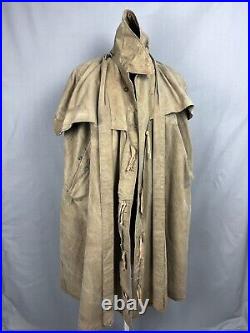 WW2 Monsoon Cape 1940s British Army Canvas Watchman Cape Original 1944 Dated