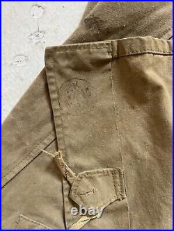 WW2 Monsoon Cape 1940s British Army Canvas Watchman Cape Original 1944 Dated