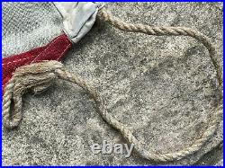 WW2 Original British Union Jack Stitched Linen Flag 180cm x 88cm VE Day Military