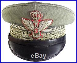 WW2 Original Italian Army Lieutenant General's Peaked Cap
