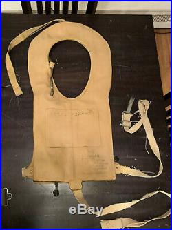 WW2 Original Pilot Paratrooper Army AirForce Mae West Life Vest 1944 Survival