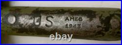 WW2 Original US AMES 1943 Army Trench Shovel M-1910 T-Handle WWII Spade