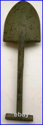 WW2 Original US AMES 1943 Army Trench Shovel M-1910 T-Handle WWII Spade