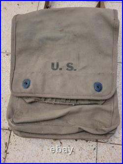 WW2 Original US Army Map Case m-1938 withmap Grid, Dated 1942 Heese Inc