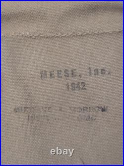WW2 Original US Army Map Case m-1938 withmap Grid, Dated 1942 Heese Inc