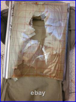 WW2 Original US Army Map Case m-1938 withmap Grid, Dated 1942 Heese Inc