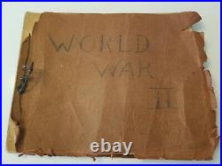 WW2 PHOTO FACE BOOK BOSTON NAMED ARMY NAVY MARINES SCRAPBOOK Names on Faces
