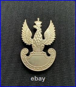 WW2 Polish Free Forces / Poland Army In Exile x 100% Original Cap Badge